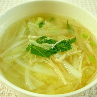 ☆エノキタケと白菜の中華風スープ☆